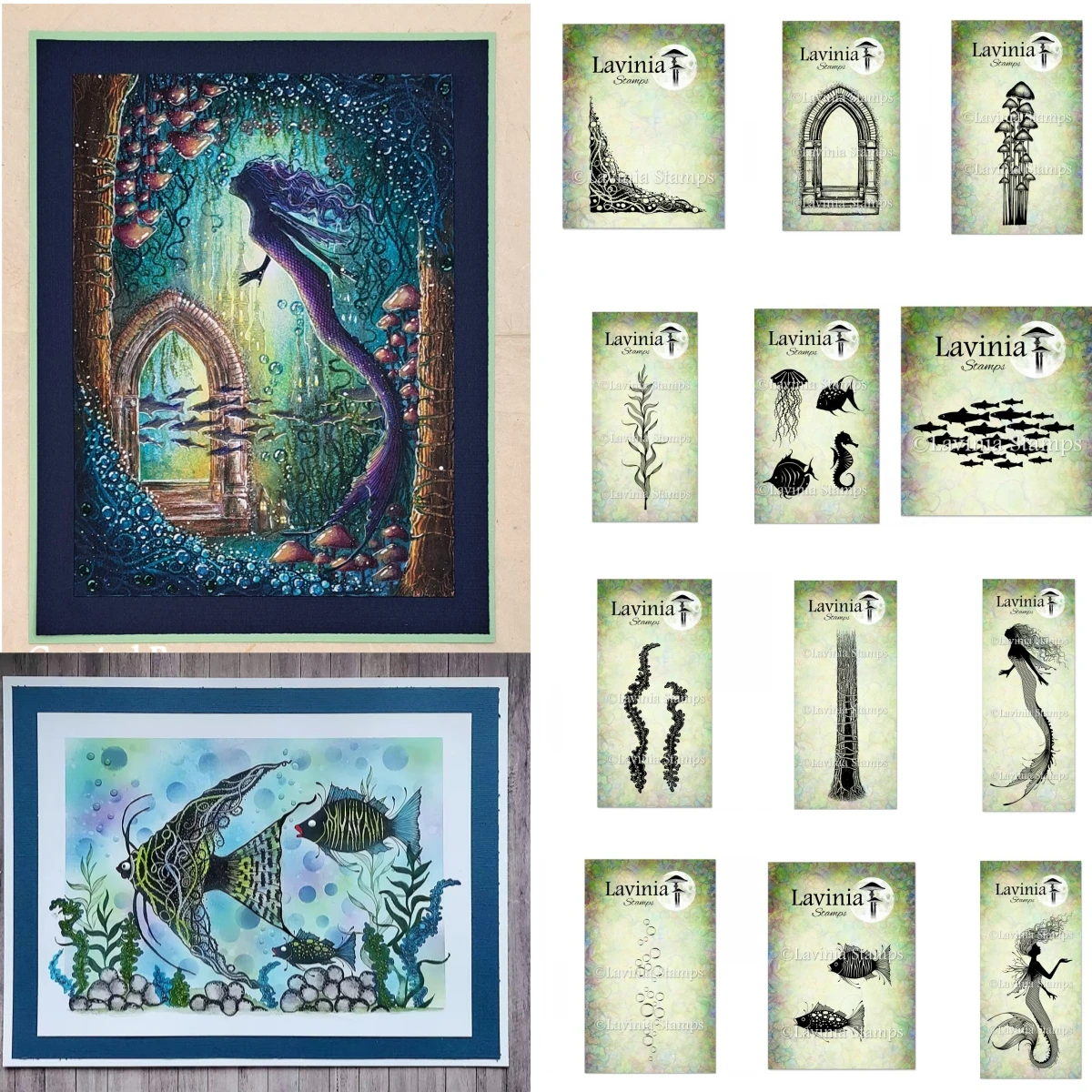 

2024 Summer Ocean Mermaid Clear Stamps for DIY Making Card Scrapbook Embossed Paper Album Craft Supplies Template Decoration