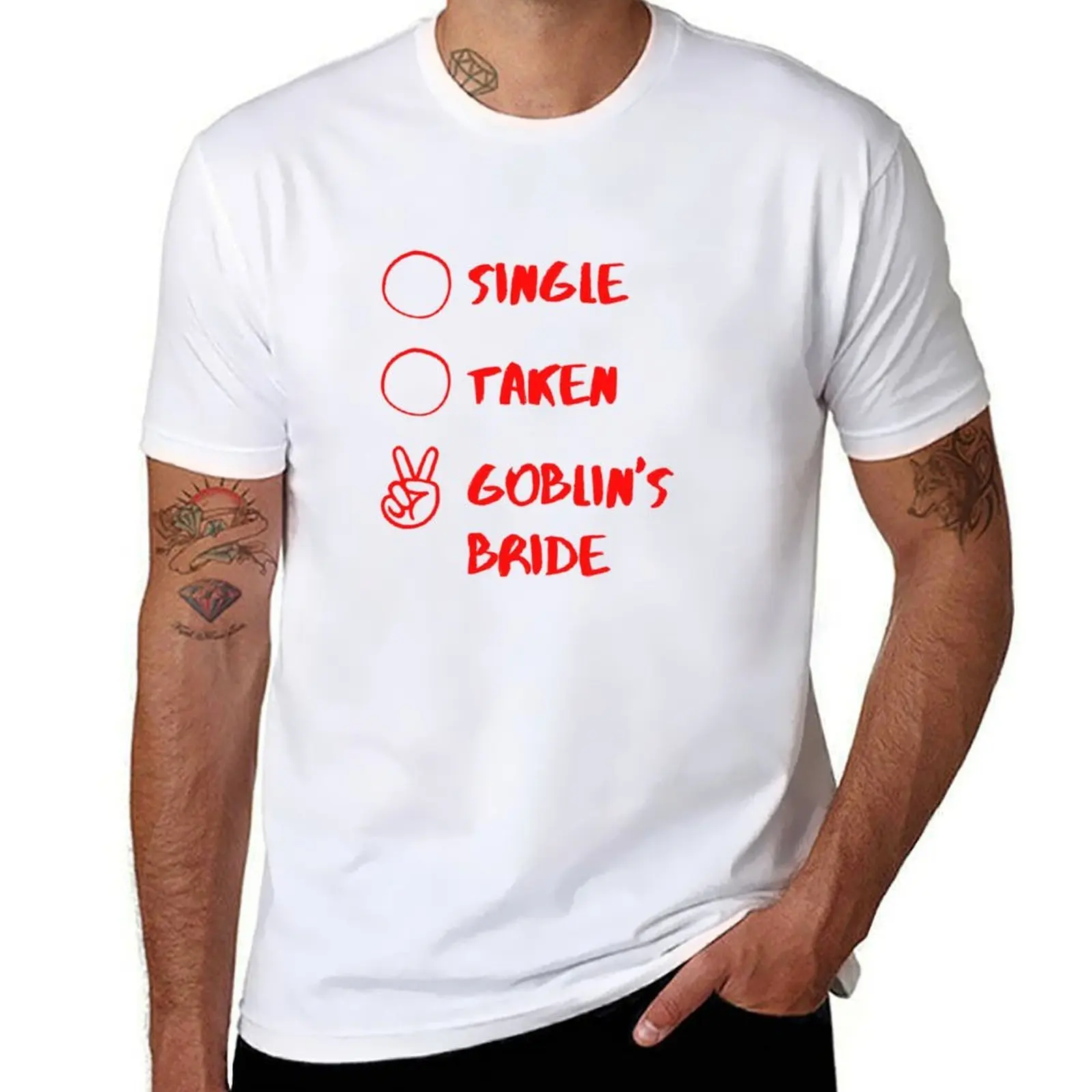 

Single Taken Goblin's Bride K-drama T-Shirt t shirts for man cotton man t shirt luxury T-Shirt