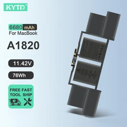 KYTD 76WH A1820 Laptop Battery For Apple Macbook Pro 15