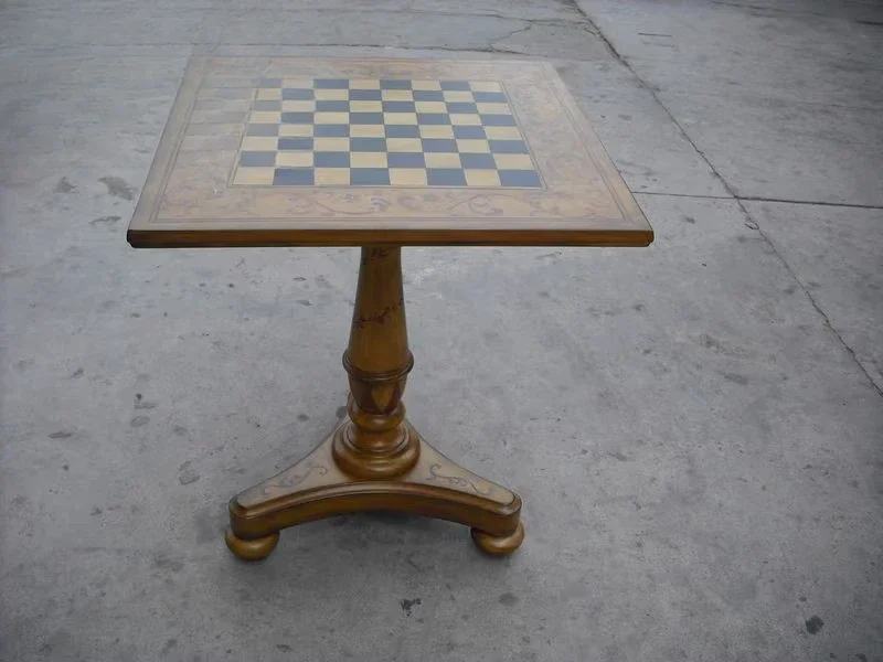 Castle American furniture hand-painted square chess table characteristic function table cafe casual table spot