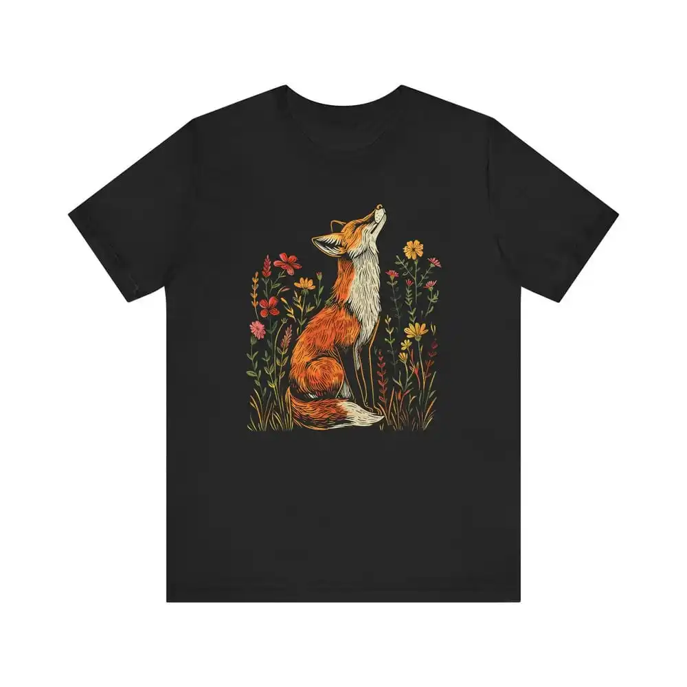 Comfortable Retro Fox Lightweight Casual Y2K Women Clothing Fashion Graphic T Shirts Summer Streetwear Personality Aesthetic