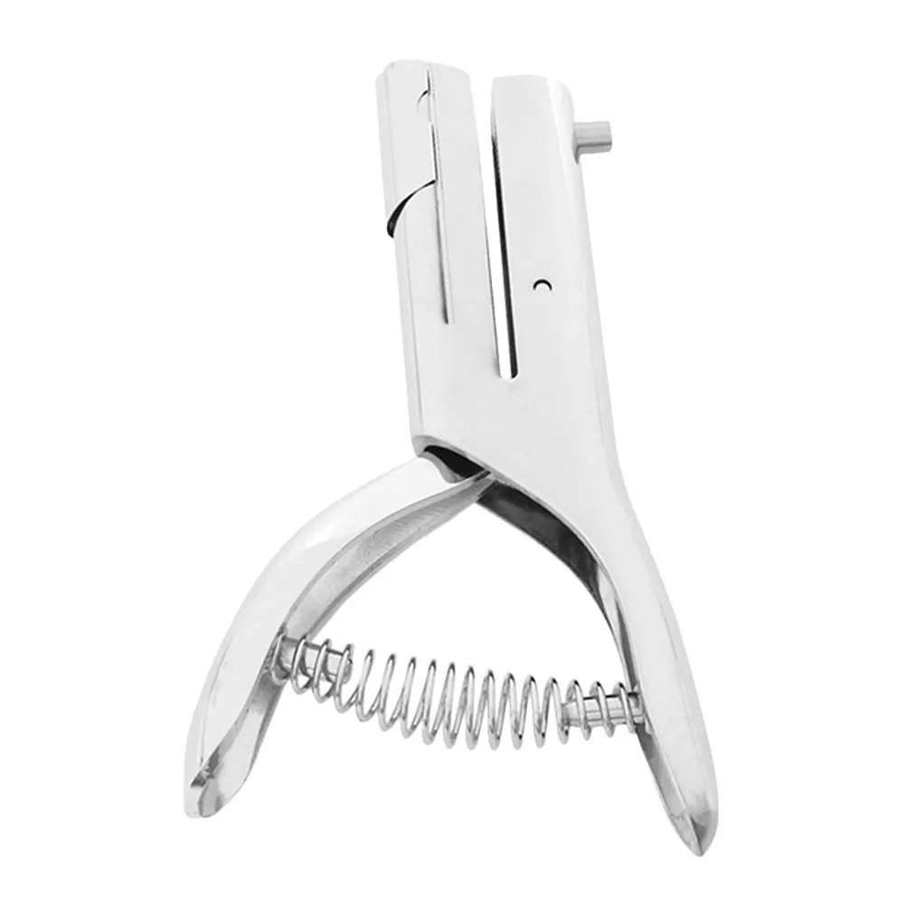 Zinc Alloy Single Hole Puncher Portable Compact for PVC Id Cards Name Badges Badge Making Office Craft Supplies Circle Punch