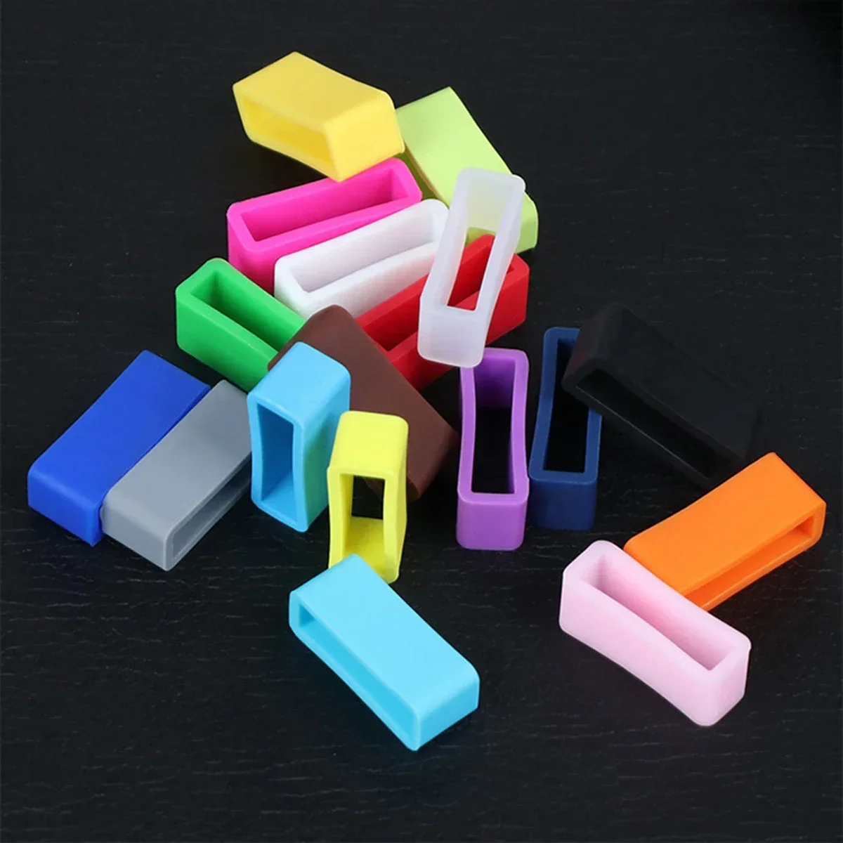 4 Stück Silikon-Armbandring, 12, 14, 16, 17, 18, 19, 20, 22, 24, 26 mm, wasserdichte Schlaufen, Sicherheitshalter, Uhrenzubehör, Gummiband-Halter – Detail 4