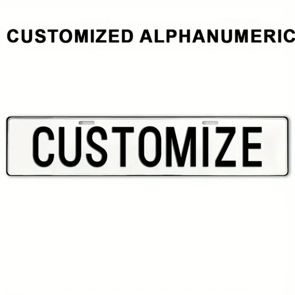 CIFbuy Vintage Metal Sign, Personalized Custom 2D Flat 10x40cm Car Home Wall Decor Gift Decor Only