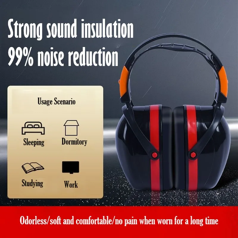 

H999 Soundproof Earmuffs Anti-Noise Sleep Dormitory Learning Silent Magic Aircraft Super Noise Reduction Can Sleep on the Side