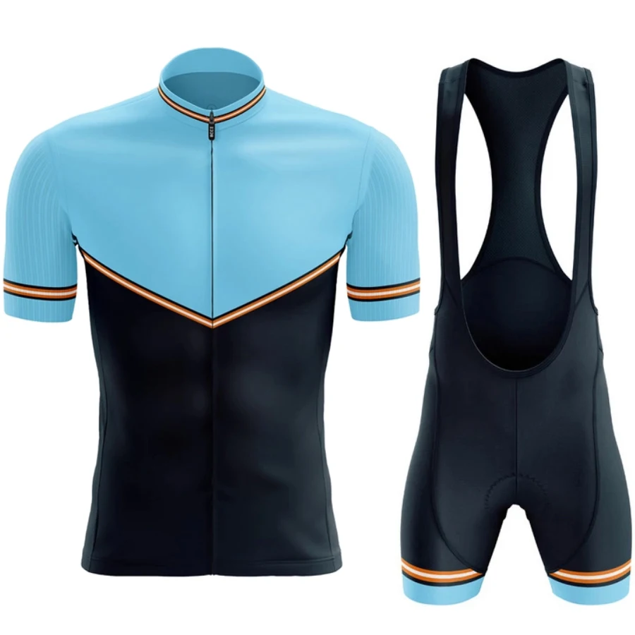 Nuova maglia da ciclismo Set pantaloncini da bici 19D Set uomo estate MTB Ropa Ciclismo camicie da bicicletta a maniche corte Maillot abbigliamento