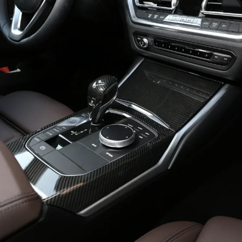 

For BMW 3 2020-2023 ABS automotive center control shift panel frame cover decorative sticker auto accessories