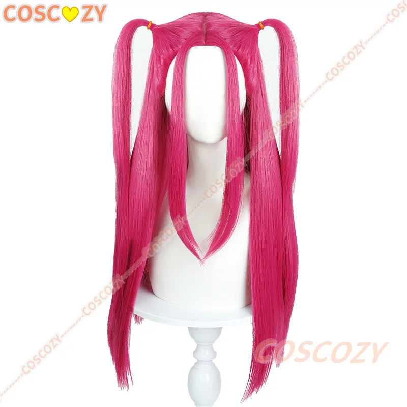 Film K-Pop Hunters Mira Cosplay Pruik Kinderen pruiken Halloween Vrouwen Rose Rood hittebestendige Synthetische Vezel Pruiken Prop