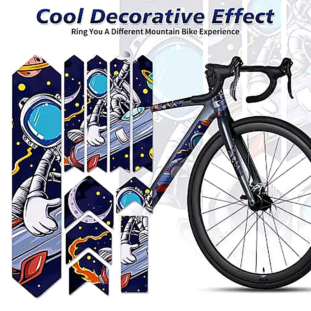 Motorcycle/Bicycle Sticker Set, Bicycle Frame Decorative Sticker, Anti-Scratch Protective Sticker For BMX MTB XC AM FR