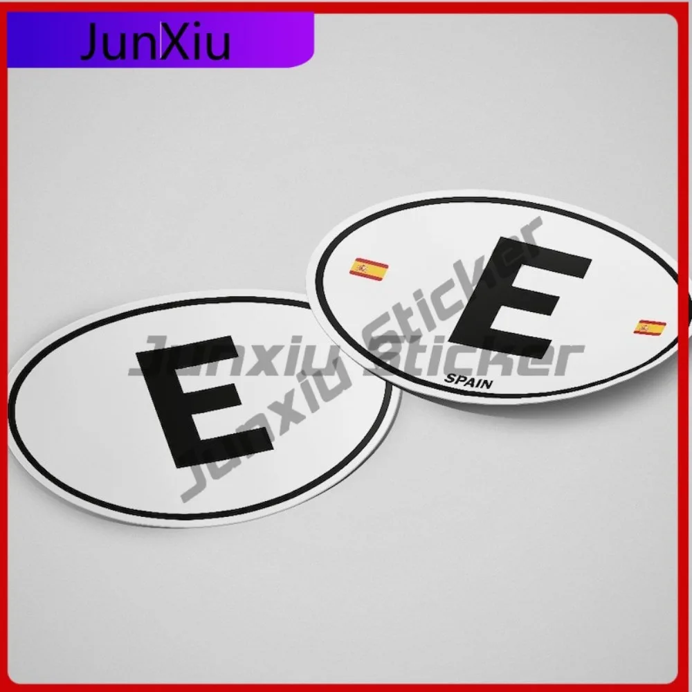

Spain Flag Sticker Oval-shaped White and Black Country Cool Toilet Seat SUVs Scratch Resistant Waterproof Car Styling Auto