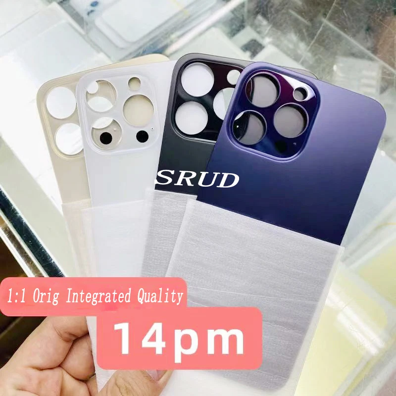 10Pcs 1:1 OEM Unibody Back Glass (Big Camera Hole) For iPhone 8 SE X Xm XR 11 12 13 Mini 14 15 16 Plus Max Rear Battery Cover