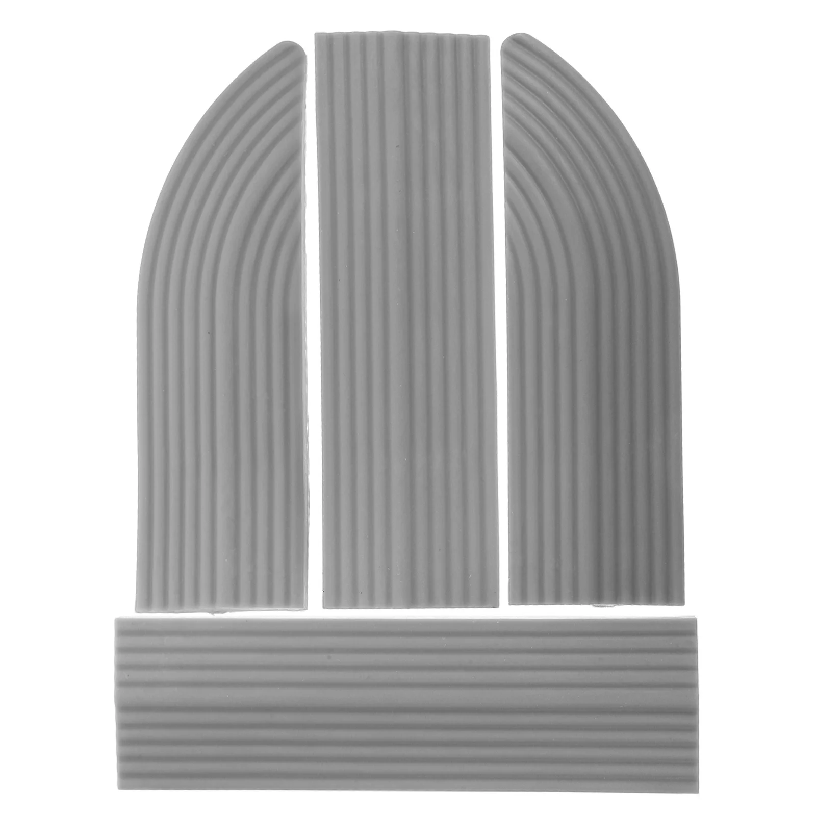 

4Pcs Robot Cleaner Threshold Slope Mat Anti-Slip Plastic Ramp for Doorways Steps Sweeping Robot Ramp Mat Durable Home Use