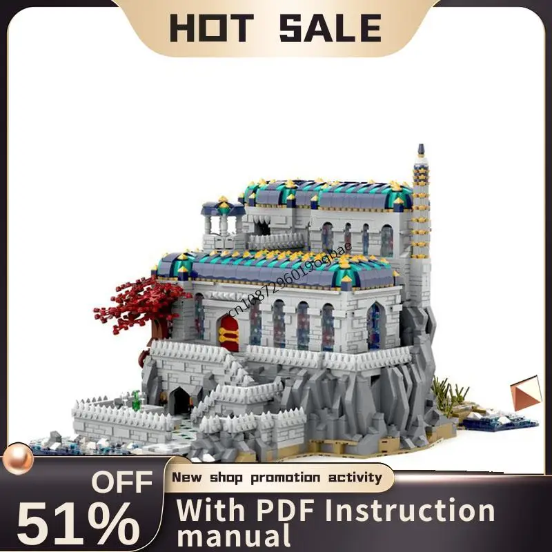 

New 6945Pcs Moc European Medieval Street View Oriental Palace Model Building Blocks Diy Creative Ideas Kids Toys Birthday Gifts