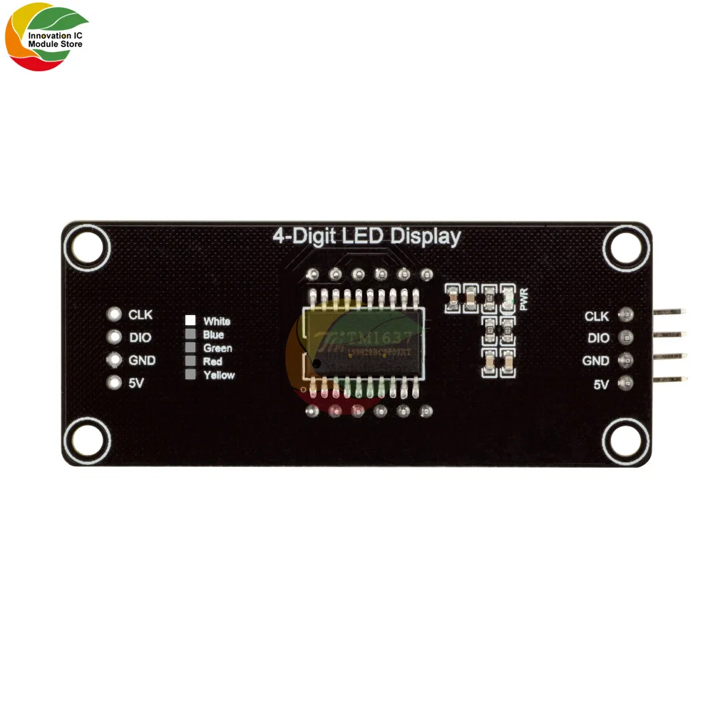 TM1637 0.56-calowy czterocyfrowy siedmiosegmentowy cyfrowy w kształcie tuby moduł zegarowy z regulowaną jasnością punktu zegarowego DIY spawanie