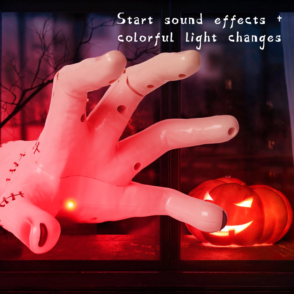 Scherzi per decorazioni con palme di Halloween Giocattoli per feste di Halloween Oggetti di scena per feste in costume: regali di Halloween giocattolo a mano tagliata