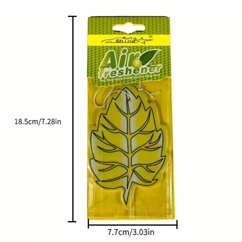 3-32pcs Car Air Freshener Natural scented tea paper Cone Hanging Ocean Lemon perfume fragrance Leaf Shape car accessories