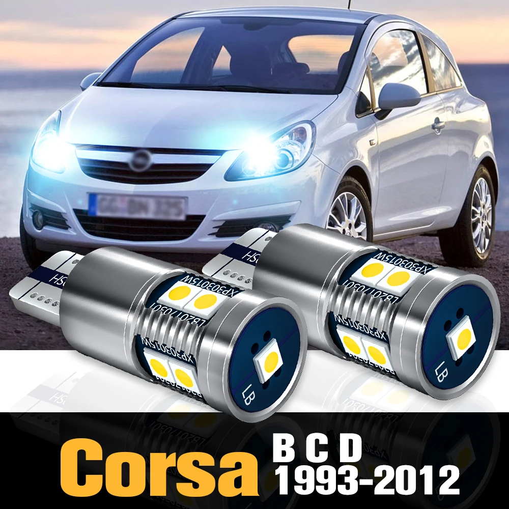 

2pcs Canbus LED Clearance Light Parking Lamp Accessories For Opel Corsa B C D 1993-2012 2004 2005 2006 2007 2008 2009 2010 2011