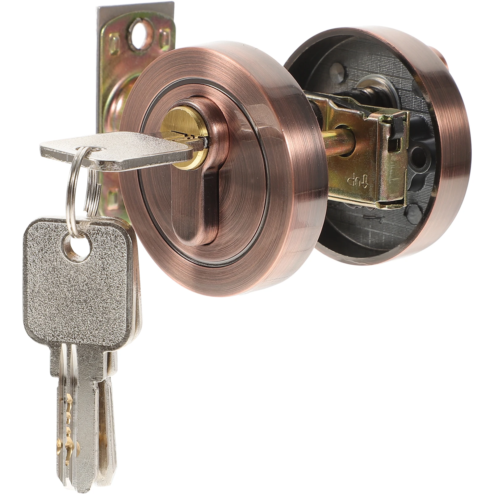 

Bedroom Door Lock Locks for Doors Cylinder with Key Keys Double Sided Single Deadbolt