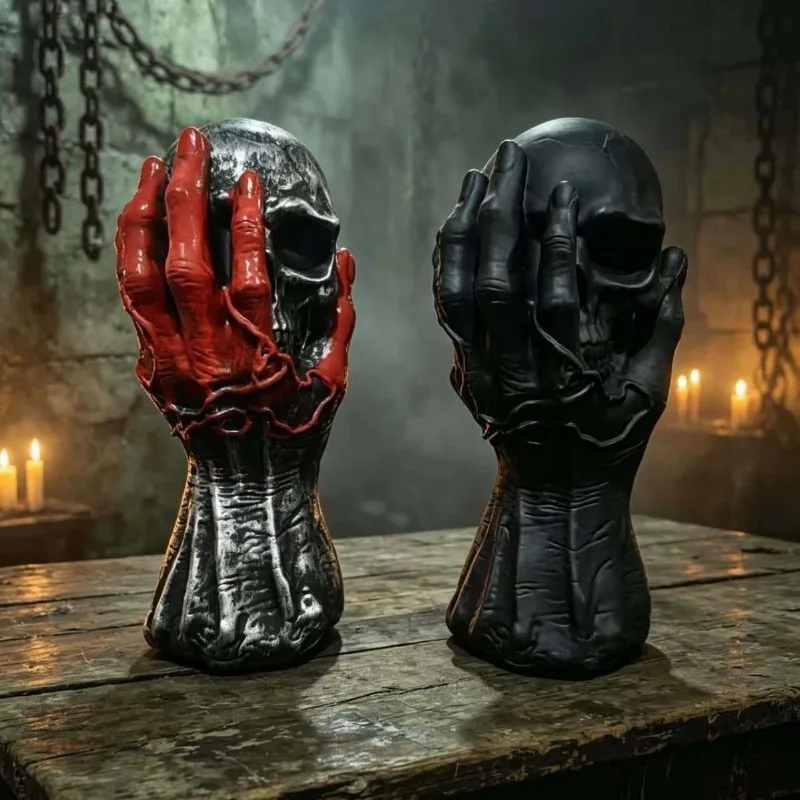 New Halloween Gothic Rampage Hand Vinyl Crafts Ornament Home Decoration