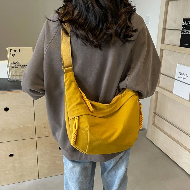 Fashion Shoulder Bags Casual Bags Dumpling Bags Crossbody Bag for Girl Student Large Capacity Nylon Bag