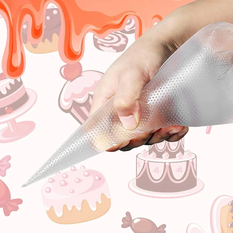 Piping Bag Disposable Cream Pastry Bags Cake Decorating Tool Icing Cupcake Nozzle Kitchen Baking Fondant Accessories 20-800Pcs