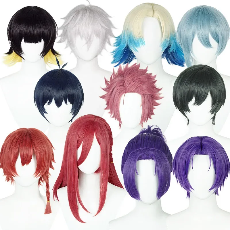 Blue Lock Anime Manga Cosplay Wig Hyoma Reo Mikage Isagi Yoichi Bachira Meguru Michael Kaiser Kurona Ranze Peruka Syntetyczna