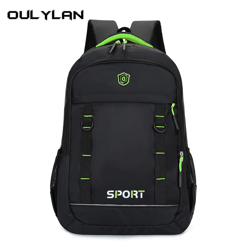 

High Quality New Waterproof Nylon Women Backpack Men Travel Bag Backpacks Schoolbag For Teenage Girls Boys Solid Color Backbag