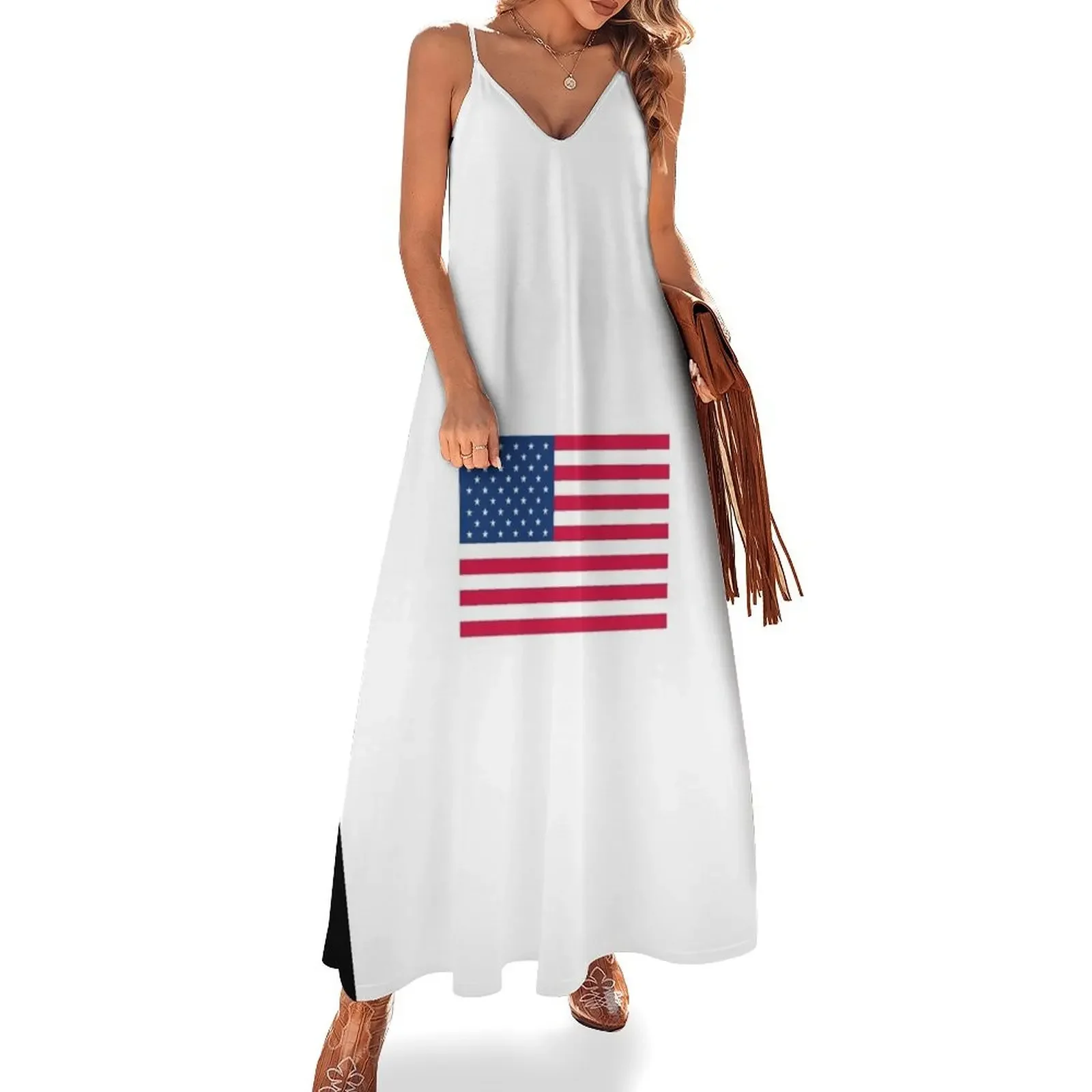 

Stars and Stripes Sleeveless Dress cocktail dresses evening dress