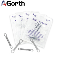 10pcs Dental Orthodontic Tooth Single Anterior Open Close Coil Springs Niti Materials 6/9/12 Consumables Material for Dentist