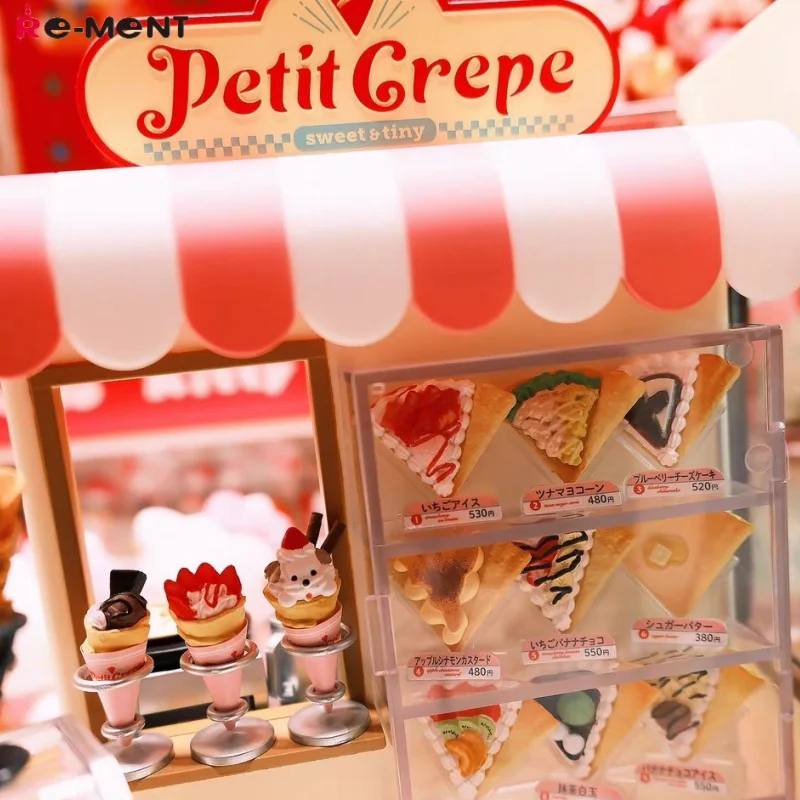 

Genuine Re-Ment Petit Crepe Original Miniature New Arrival Vending Shop Set Cute Desktop Toy Ornament Home Decora Birthday Gift