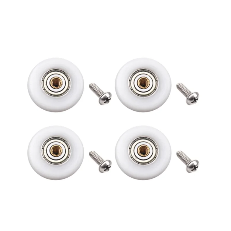 4pcs 8pcs/set Durable Shower Rooms Cabins Pulley Door Roller /Runners/Wheels/Pulleys Diameter 19mm/23mm/25mm/27mm