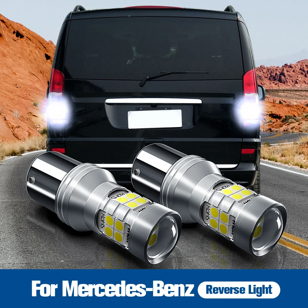 

2pcs LED Reverse Light Blub Backup Lamp P21W BA15S Canbus No Error For Mercedes Benz Citan W415 Vito W638 Viano W639 Sprinter