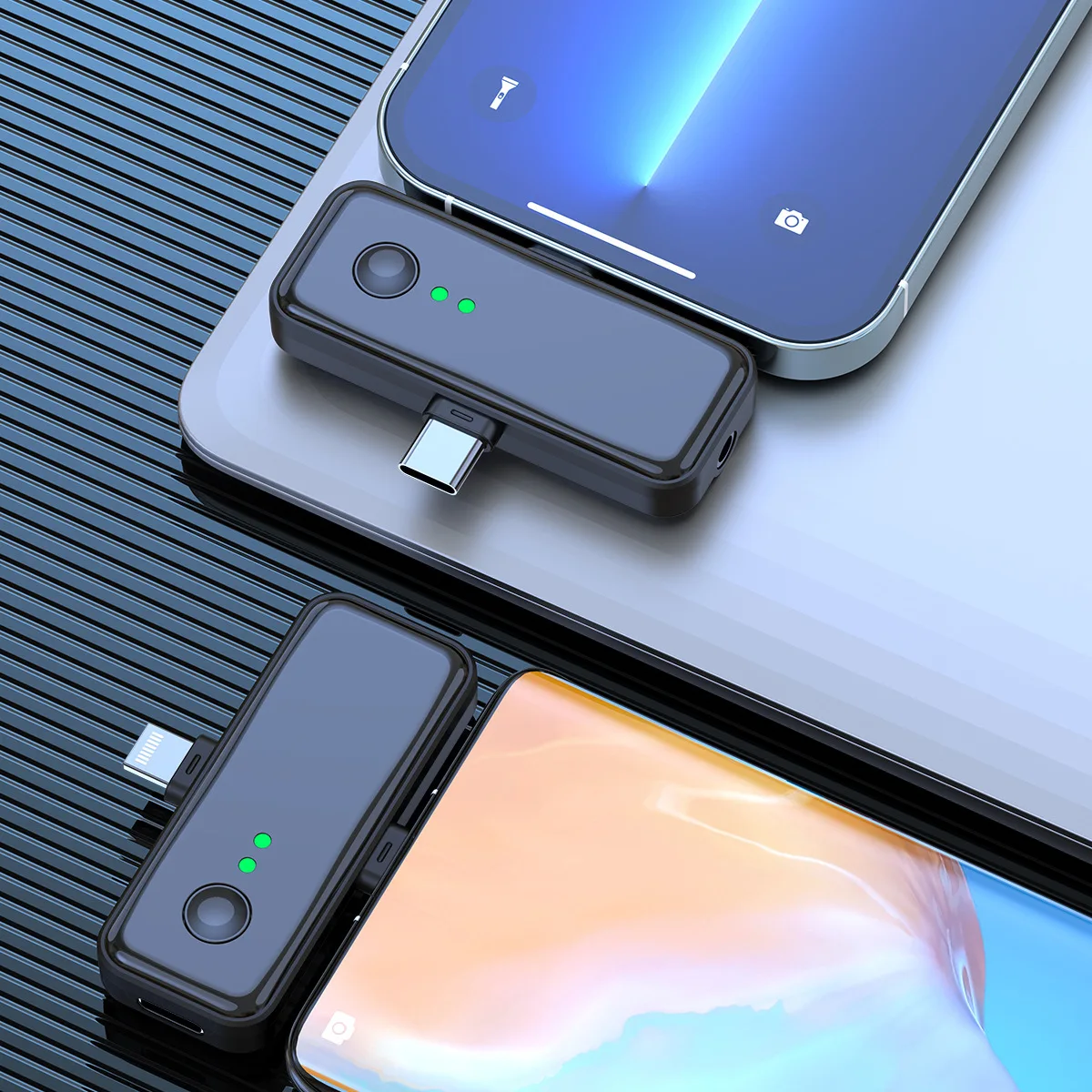 عشرة عناصر TLF Xtuga S31 محمولة 2.4 جيجا هرتز 3.5 ملم Type-C IOS 3 في 1 مشبك استقبال Lavalier على الميكروفون البث المباشر