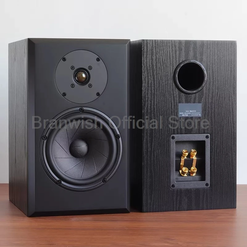 6.5Inch Bookshelf Speakers 75W Passive Audio 89dB Sensitivity Speaker Dual Binding Posts Pair For Home Theater HiFi Audio Studio