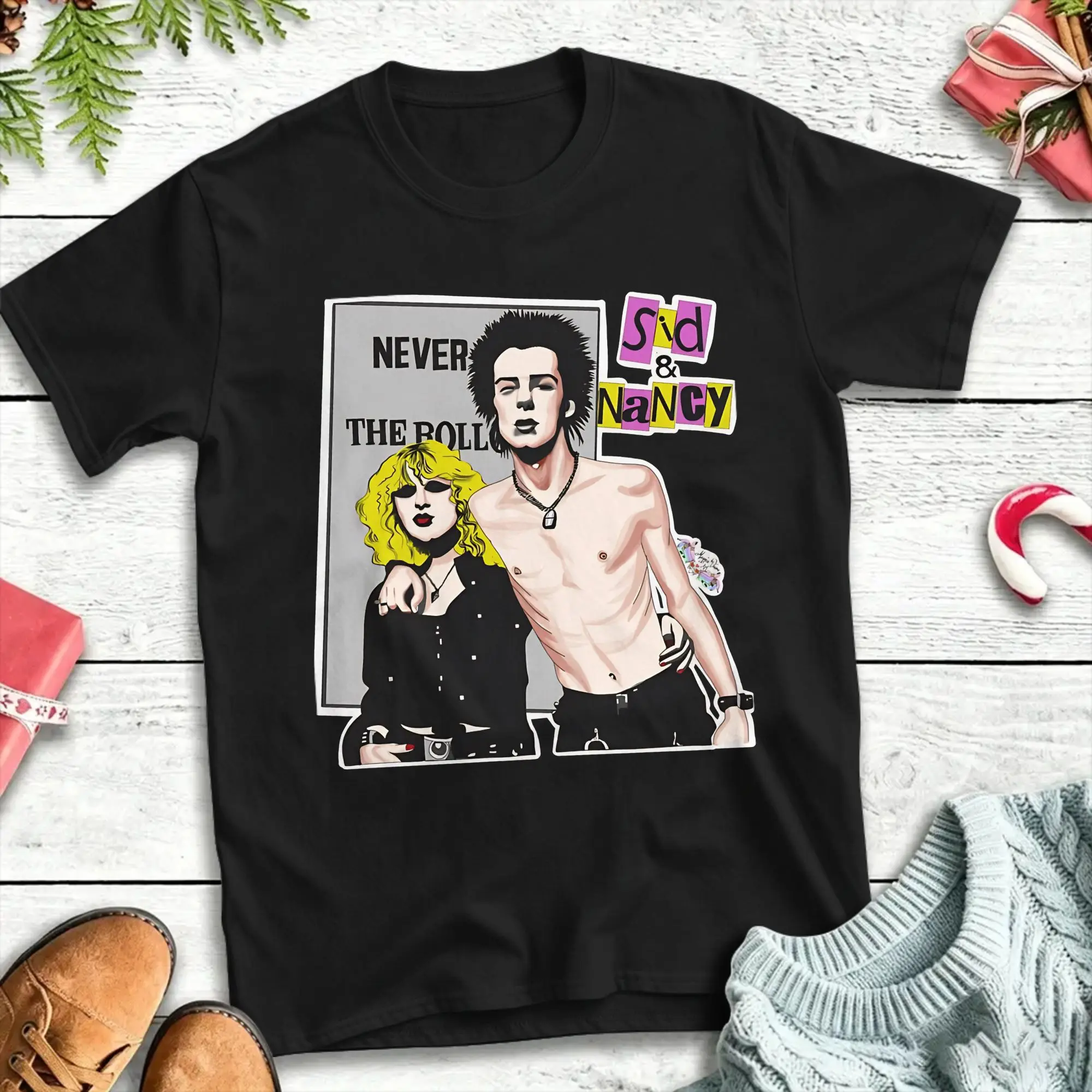Sid And Nancy Sexy Dynamite London  T Shirt  Harajuku T-Shirts Short Sleeve  Tops Summer 100% Cotton Plus Size 5XL Top Tees