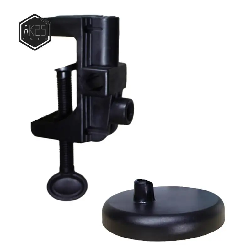 

AK25-Table Lamp Universal Base Clip Table Lamp Round Base Plate Swing Arm Table Lamp Accessories Black