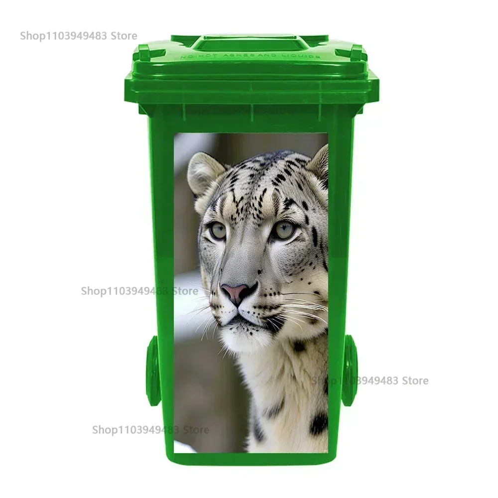 Tiger Animals Trash Can Decoration Pvc Self-adhesive Stickers PVC Waterproof Wear-resistant Eco-friendly Garbage Can Art Decals