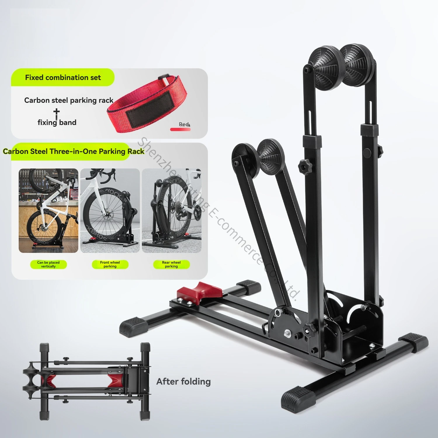 New Bicycle Parking Rack Foldable Insertion Vertical Mountain Bike Maintenance Bracket Road Bike Display Rack