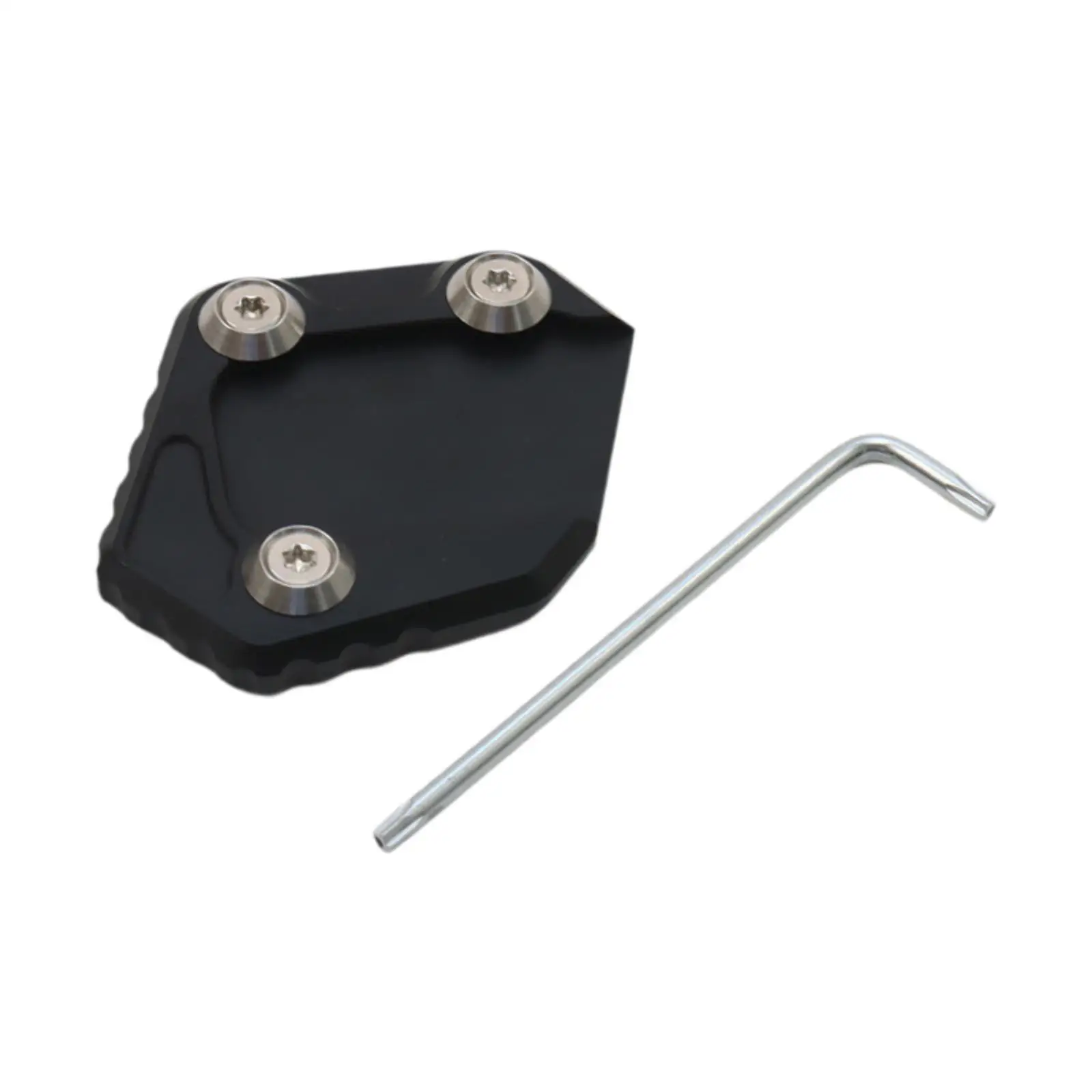Side Stand Pad Motorcycle Kickstand Extender Portable Aluminum Alloy Kick Stand Coaster Dirt Bike Sturdy Motorcycle Stand Pad view 2