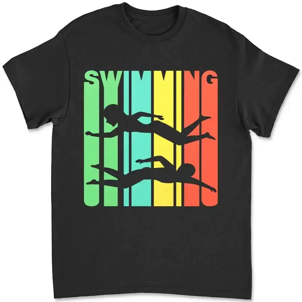 1970'S Style Swimming Swimmer T-shirt QP72