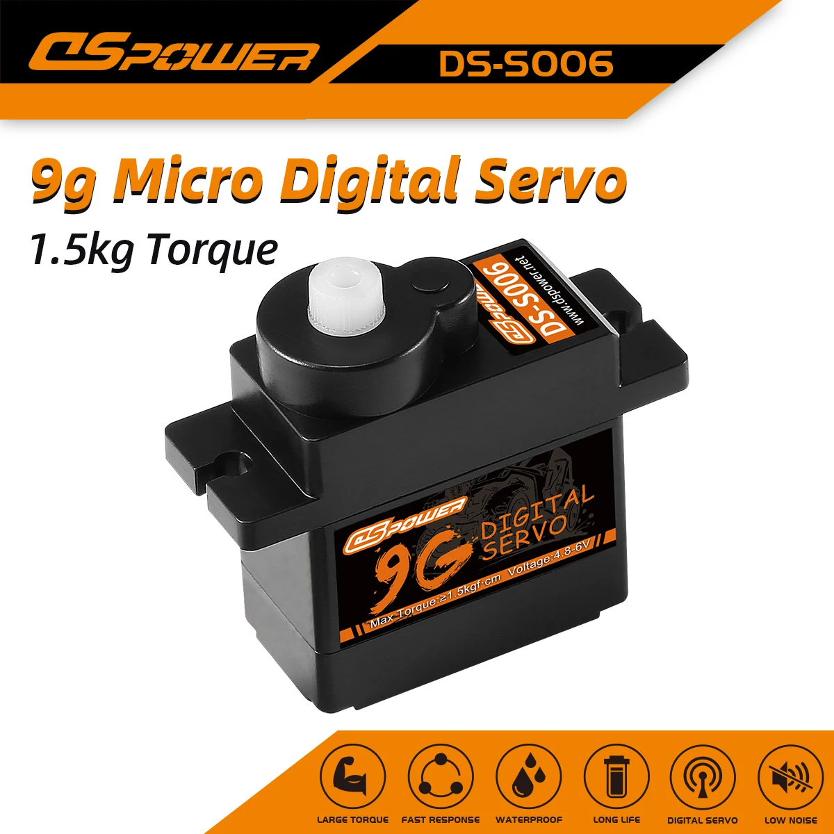 

DSpower 9g Mini Micro Servo coreless Motor for 450 Helicoper SCX24 RC Car WLtoys k969 k989 k999 Mini Q Airplane fixwing Robot BK