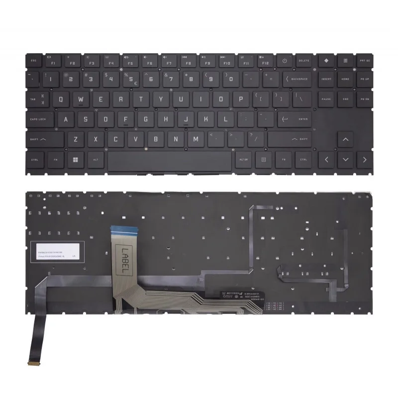 f  f  f US Laptop keyboard For HP OMEN 15-EN 15-EK 16-B No numeric keys Single Backlit