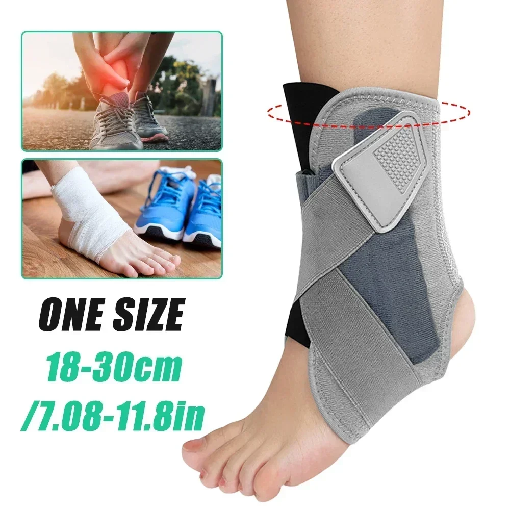 1pcs Adjustable Ankle Brace Support for Women & Men - Elastic Lace-Up Sprain Recovery Aid for Maximum Ankle Injury Relief