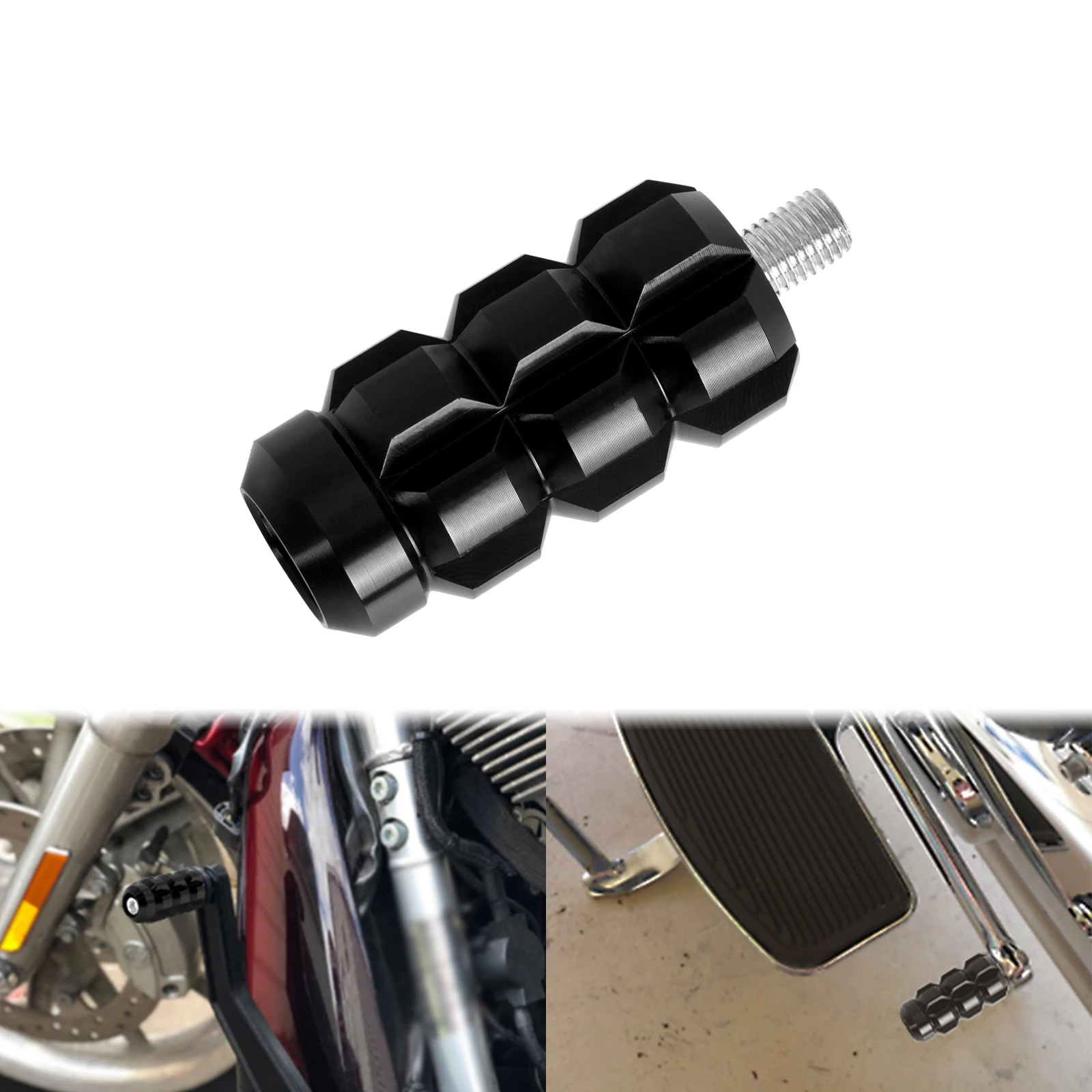 

1xMotorcycle Shifter Peg Shift Gear Lever Foot Pegs Rest CNC For Harley Sportster XL883 Dyna Fat Bob Touring FLHR FLHX Softail