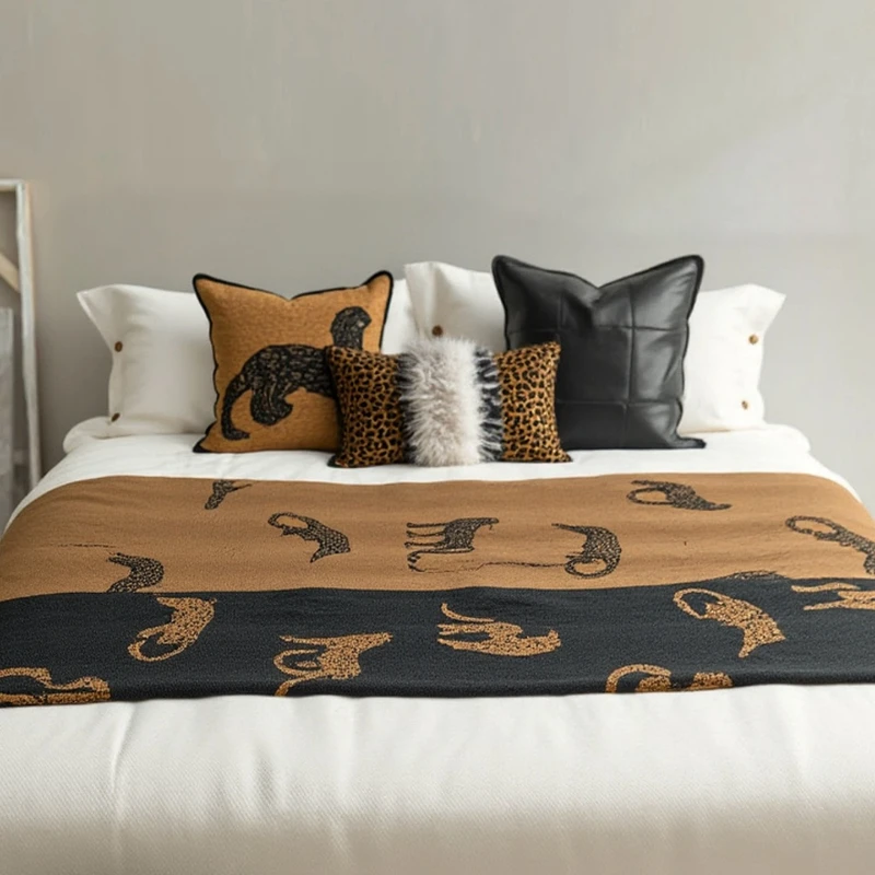 30x50/45X45/50x50CM Antique Throw Pillow Cover Modern Light Luxury Stamping Waist Cushion Cover Decor Home Decorative Pillowcase