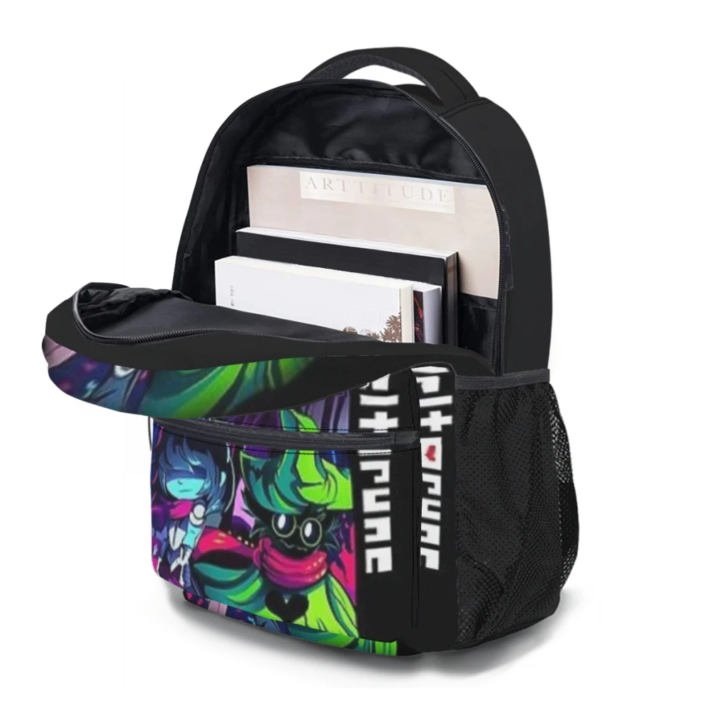 Deltarune-Sac à Dos d'École Étanche de Grande Capacité pour Femme et Enfant, Cartable pour Ordinateur Portable, 17 Pouces, 1 Nouvelle Collection ﻿ ﻿