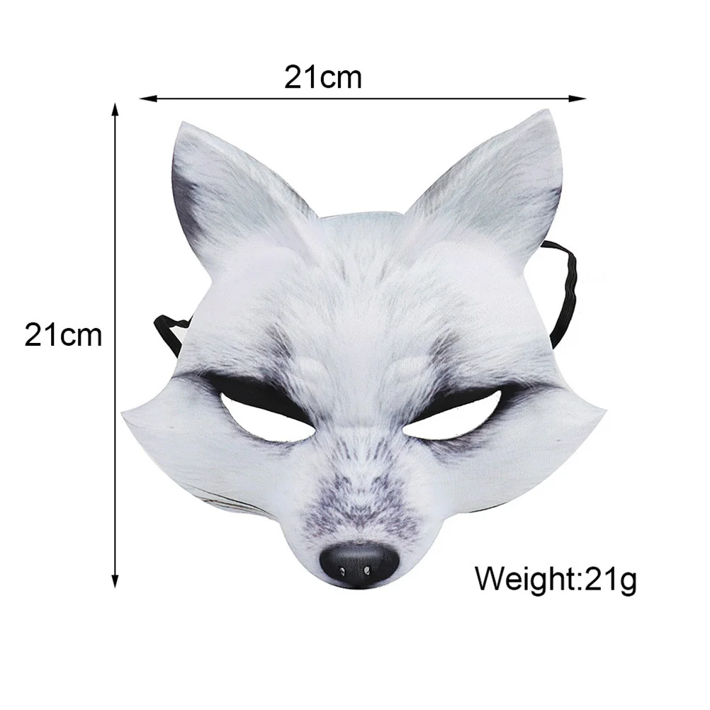 

Fox Mask Lightweight Half Face Animal Masks for Kids Adults Halloween Cosplay Carnival Masquerade Ball Selfie Photo Props