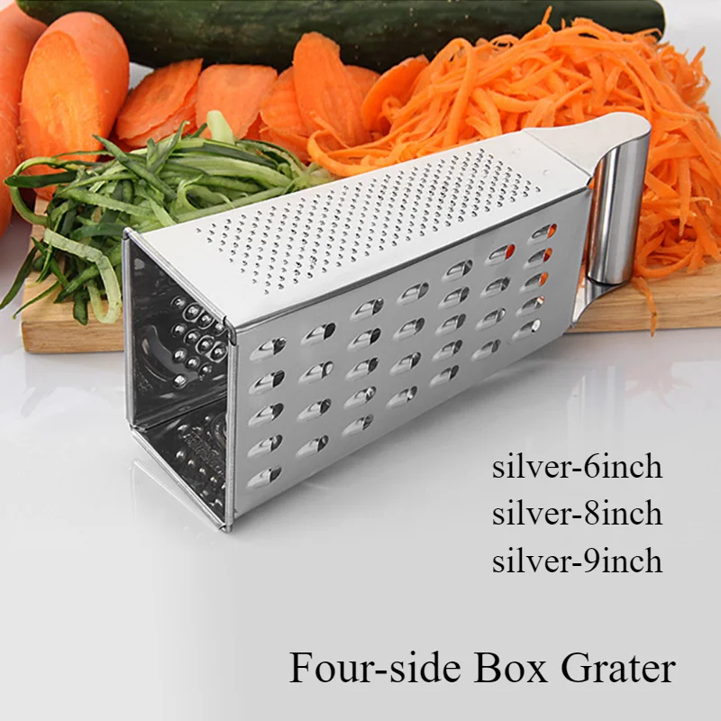 Four-side Box Grater Vegetable Slicer Tower-shaped Potato Cheese Grater Multi-purpose Vegetable Cutter Kitchen Accessories