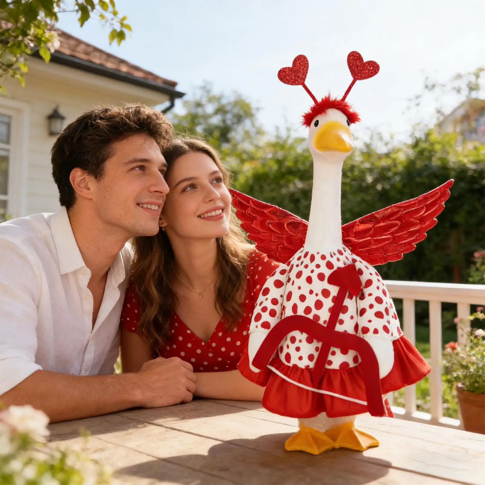 

Костюм гусища для декора сада и двора на День святого Валентина, украшение для веранды, газона, патио, двора, балкона, офиса