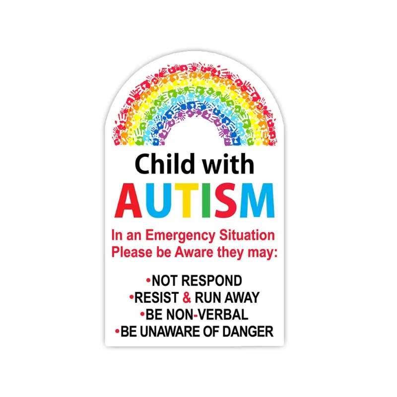 

Child with Autism Car Sticker Waterproof Vinyl Decal on Bumper Rear Window Laptop Self-adhesive Decal For Car Accessories SH352